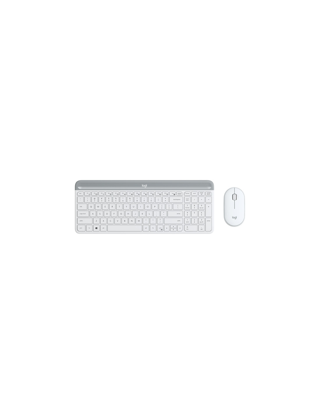 Logitech 920-009205 teclado Ratón incluido Universal RF inalámbrico QWERTY Internacional de EE.UU. Blanco