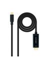 Nanocable Cable Conversor USB-C a HDMI, USB-C/M – HDMI/M, Negro, 5 m