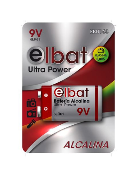 PILA ALCALINA 9V ELBAT