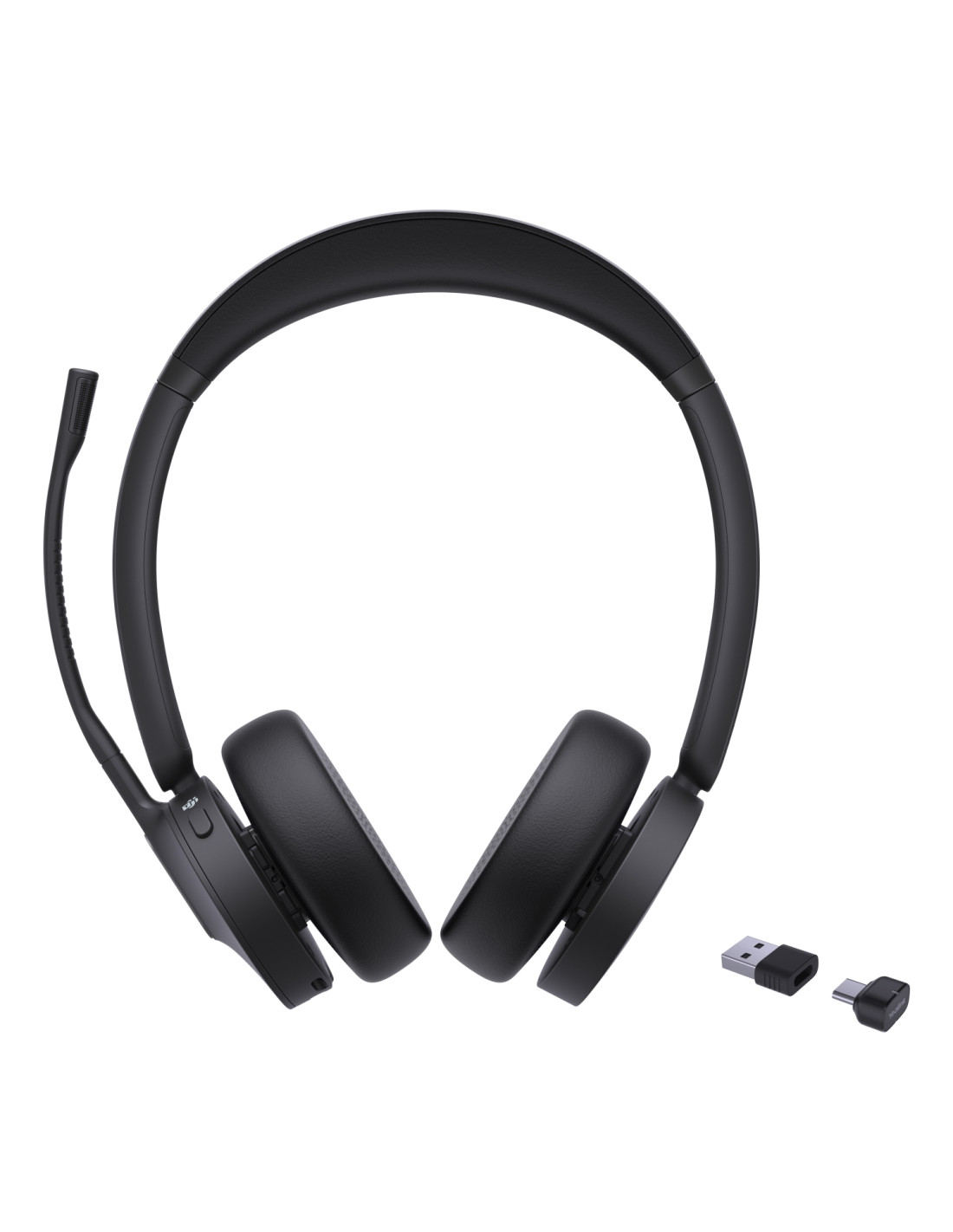 Yealink BH70 Dual Teams Auriculares Inalámbrico Diadema Oficina/Centro de llamadas USB Type-C / USB Type-A Bluetooth Negro