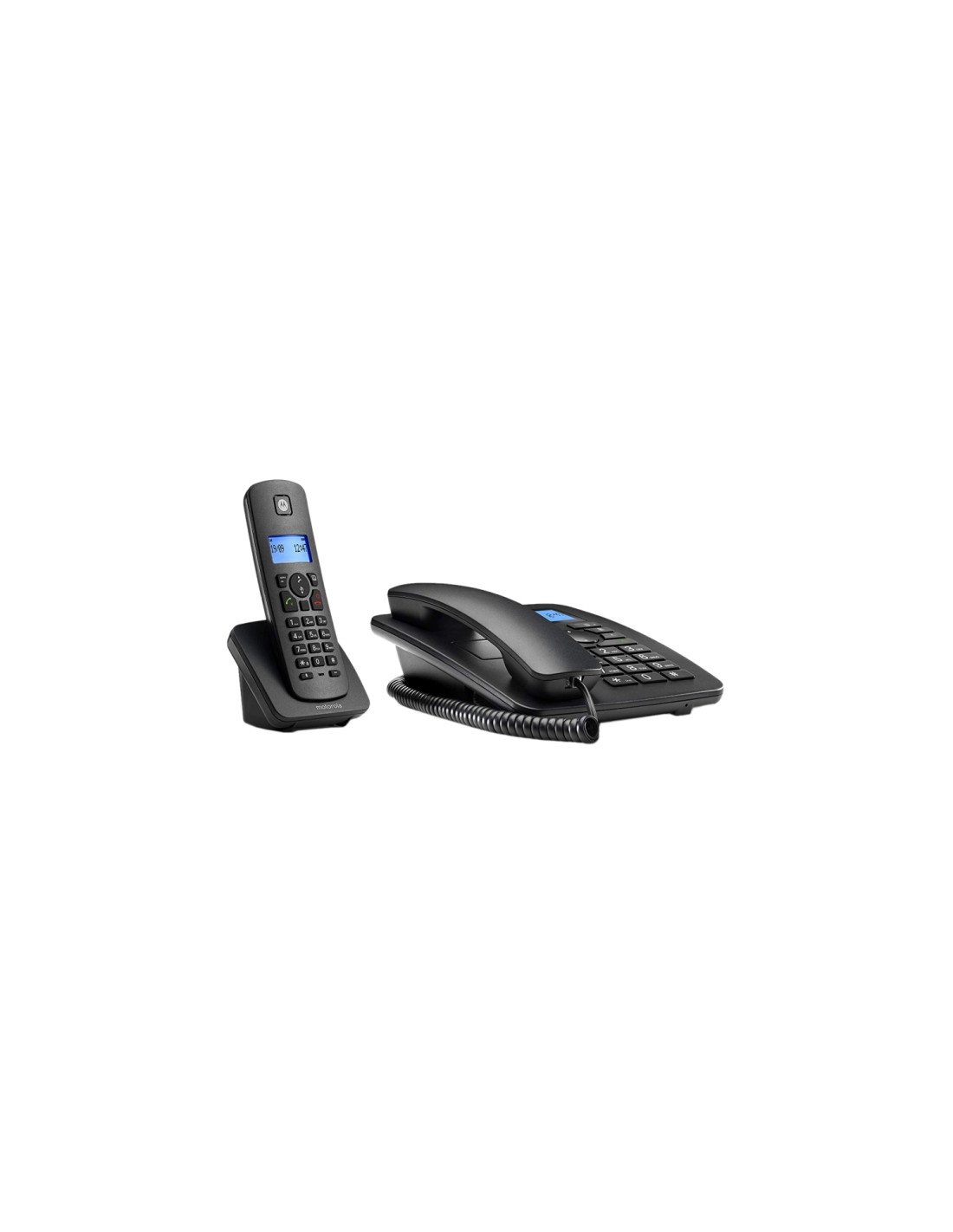 TELEFONO MOTOROLA C4201 COMBO INALAMBRICO FIJO NEGRO E10E09K19B1GSG03