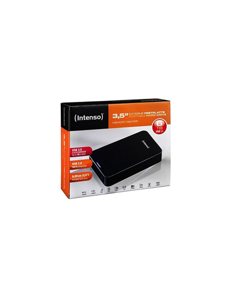 DISCO EXTERNO INTENSO 3.5P 6TB USB 3.0 NEGRO 6031514