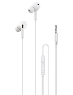 Auriculares Devia A2 Silicona Blanco 3.5mm.