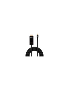 Lindy 36928 adaptador de cable de vÍ­deo 3 m Mini DisplayPort HDMI tipo A (Estándar) Negro 2