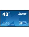 iiyama LH4341UHS-B2 pantalla de señalización 108 cm (42.5") LCD 500 cd / m² 4K Ultra HD Procesador incorporado Android 8.0 18/7