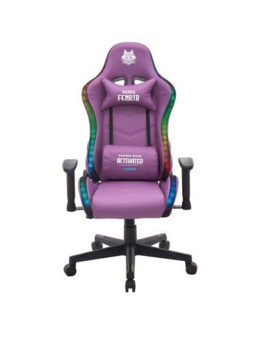 SILLA GAMING FENRIR VIOLETA CON LUCES RGB