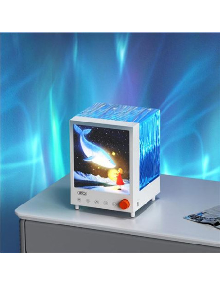 ALTAVOZ BLUETOOTH CON LÁMPARA DECORATIVA Y EFECTOS LED