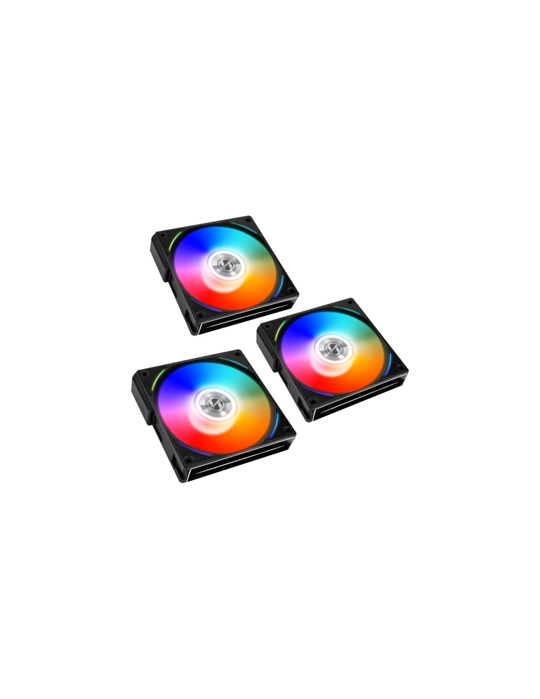 LIAN LI UNI AL120 Refrigeracion Liquida RGB PWM - 120 mm Negro Pack 3 unidades