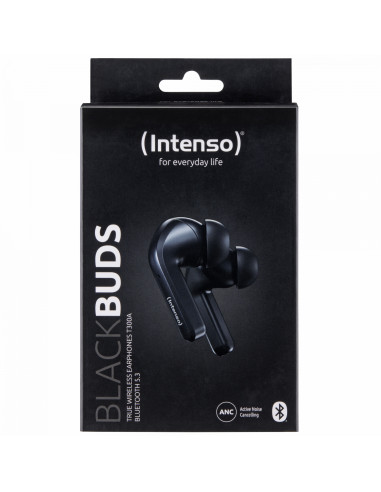 Intenso Black Buds T300A Auriculares Dentro de oÍ­do Llamadas/Música/Deporte/Uso diario Negro