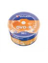Verbatim DVD-R Matt Silver en Wrap Spindle (bobina envuelta) de 50 unidades