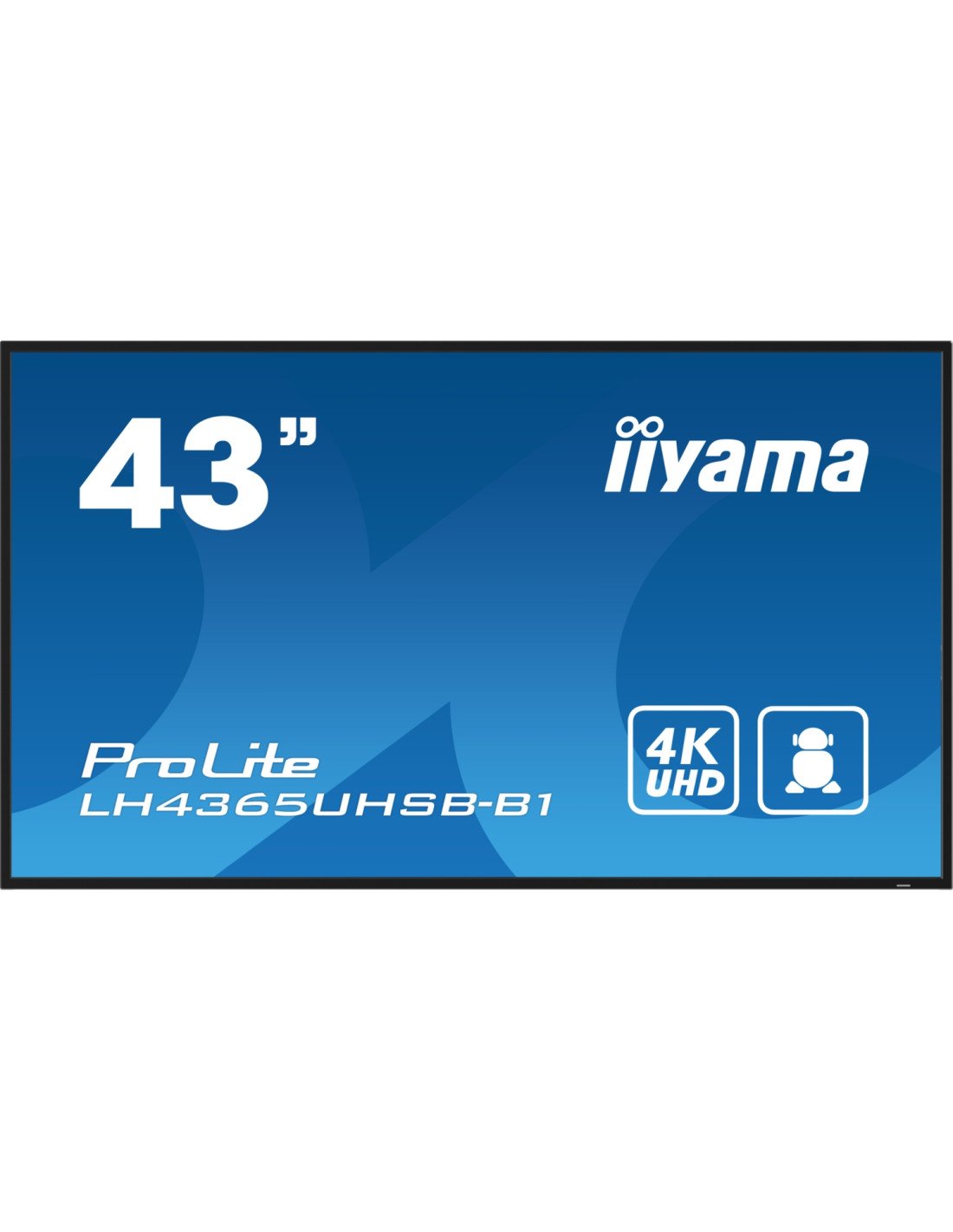 iiyama LH4365UHSB-B1 pantalla de señalización Diseño de quiosco 108 cm (42.5") LED Wifi 800 cd / m² 4K Ultra HD Negro Procesador