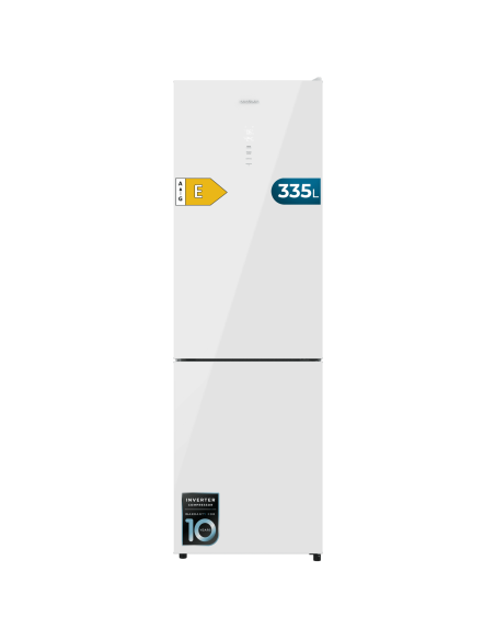Bolero CoolMarket Combi 335 White Glass E
