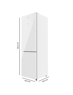 Bolero CoolMarket Combi 335 White Glass E 2