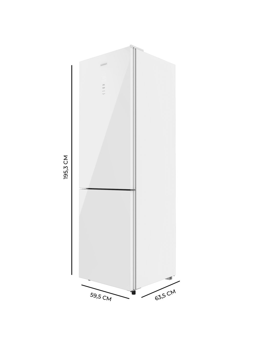 Bolero CoolMarket Combi 335 White Glass E