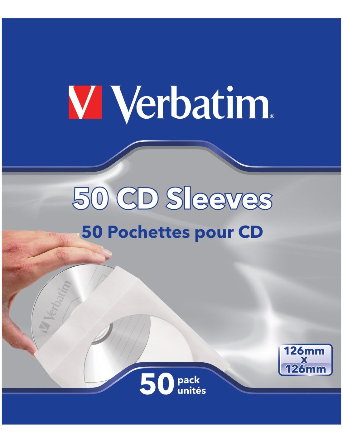 Verbatim Fundas de CD, paq 50