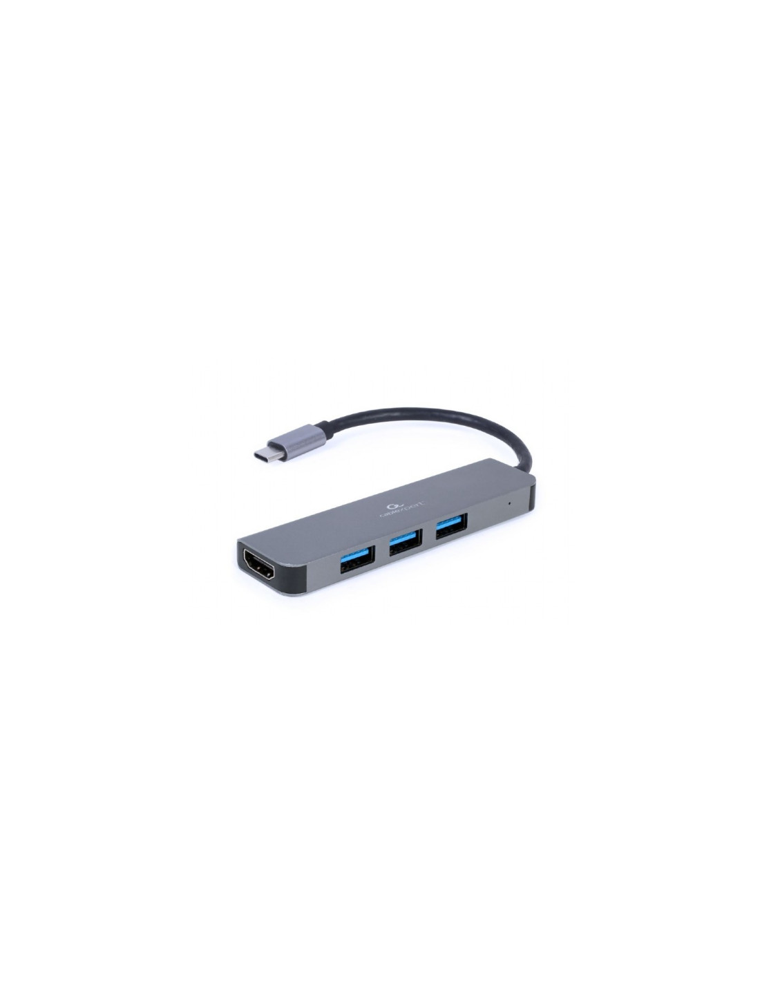 Gembird A-CM-COMBO2-01 hub de interfaz USB 3.2 Gen 1 (3.1 Gen 1) Type-C 625 Mbit/s Gris