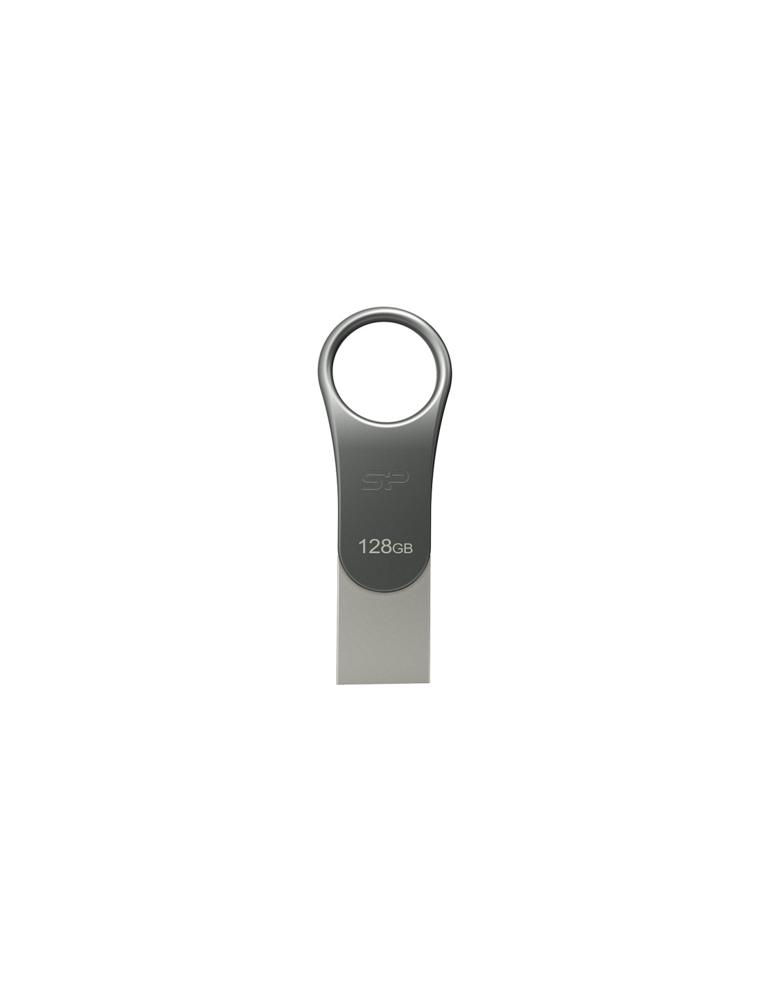 Silicon Power Mobile C80 unidad flash USB 128 GB USB Type-A / USB Type-C 3.2 Gen 1 (3.1 Gen 1) Titanio