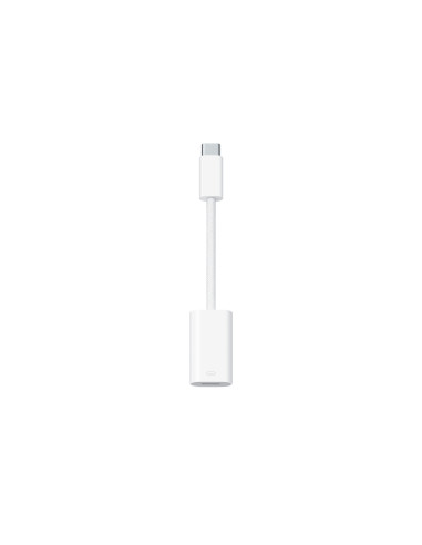 Apple MUQX3ZM/A cambiador de género para cable USB Type-C Lightning Blanco