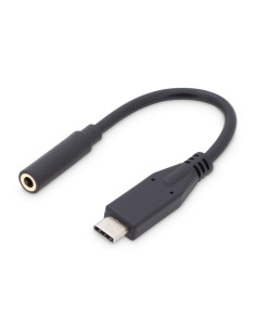 Digitus Adaptador / convertidor de audio USB Tipo-C, Tipo-C/St a jack de 3,5 mm/Bu