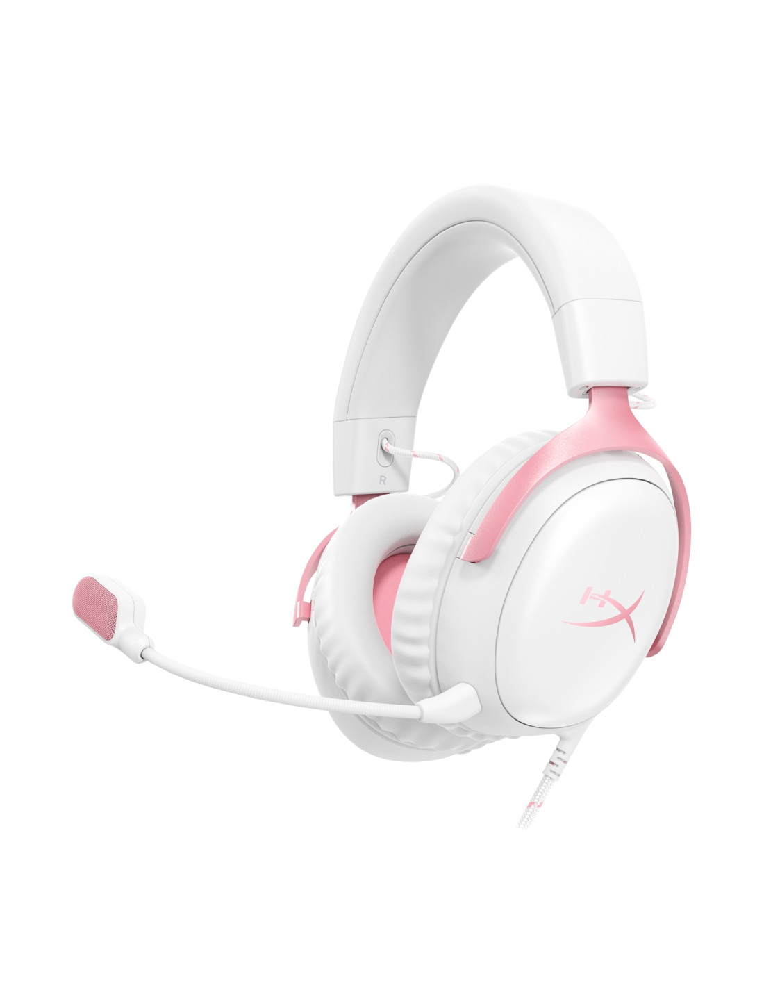 HyperX Cloud III - Auriculares gaming (blancos/rosas)