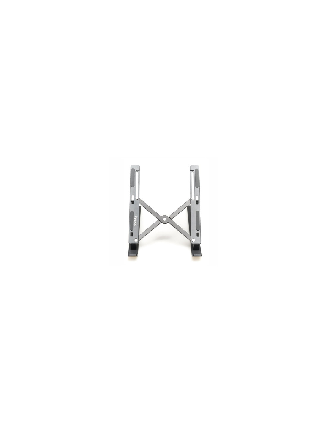 iggual Soporte portátil plegable aluminio negro 17