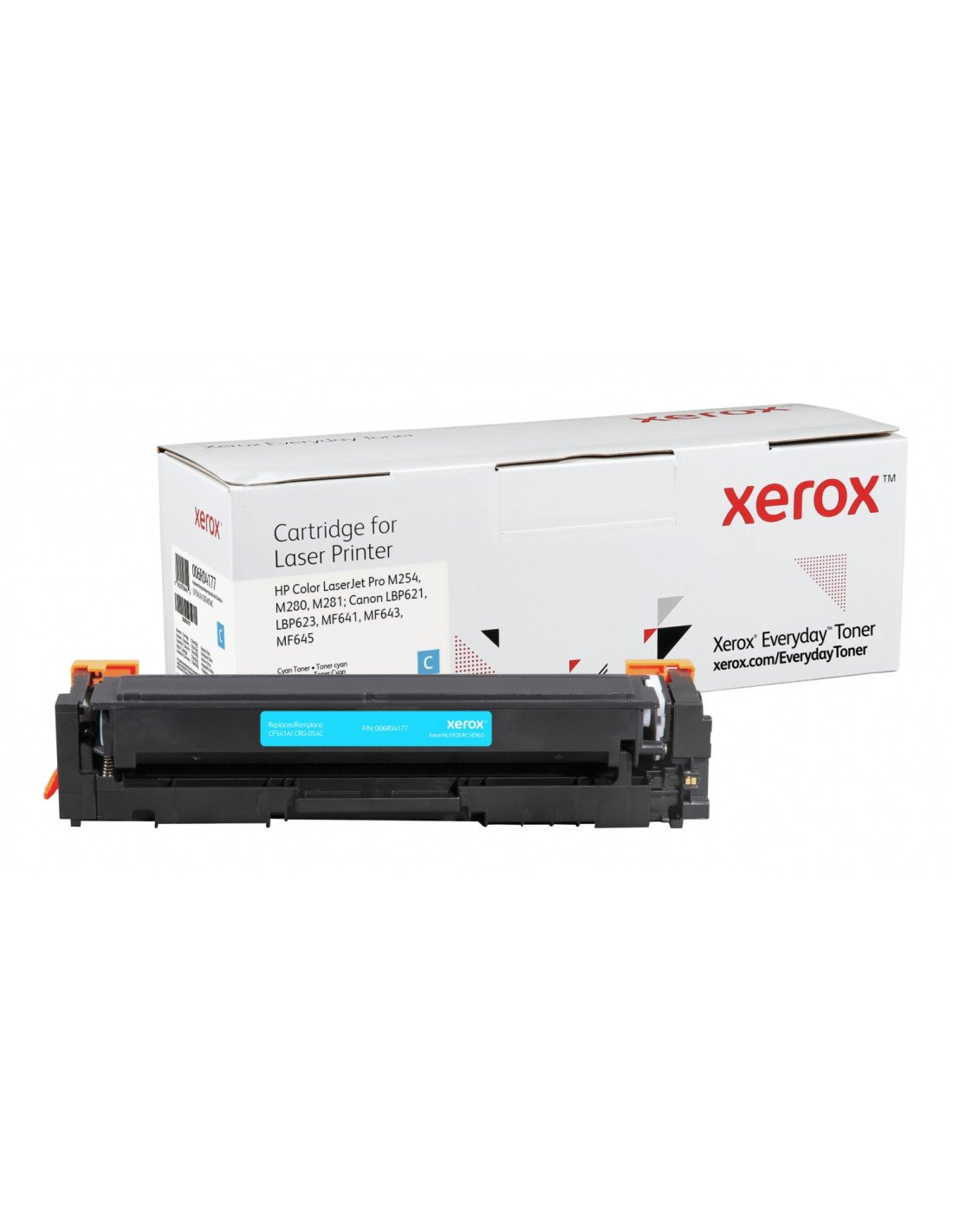 Toner xerox cian everyday compatible con hp CF541A CRG-054C equivalente de 1300 paginas 006R04177