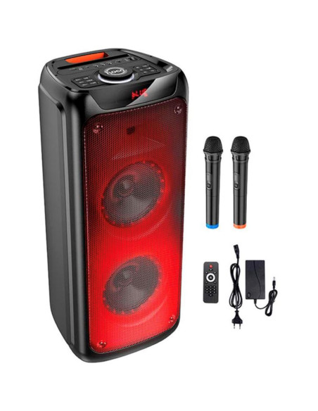 Hoco DS53 Altavoz Bluetooth Party con luces Full Led y 2 Micrófonos