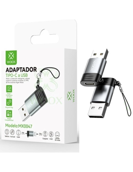 Adaptador USB-C a USB-A 2.0  Woox MX0047