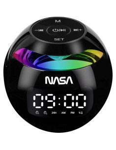 Nasa SP200 Altavoz Bluetooth, con Reloj y Alarma