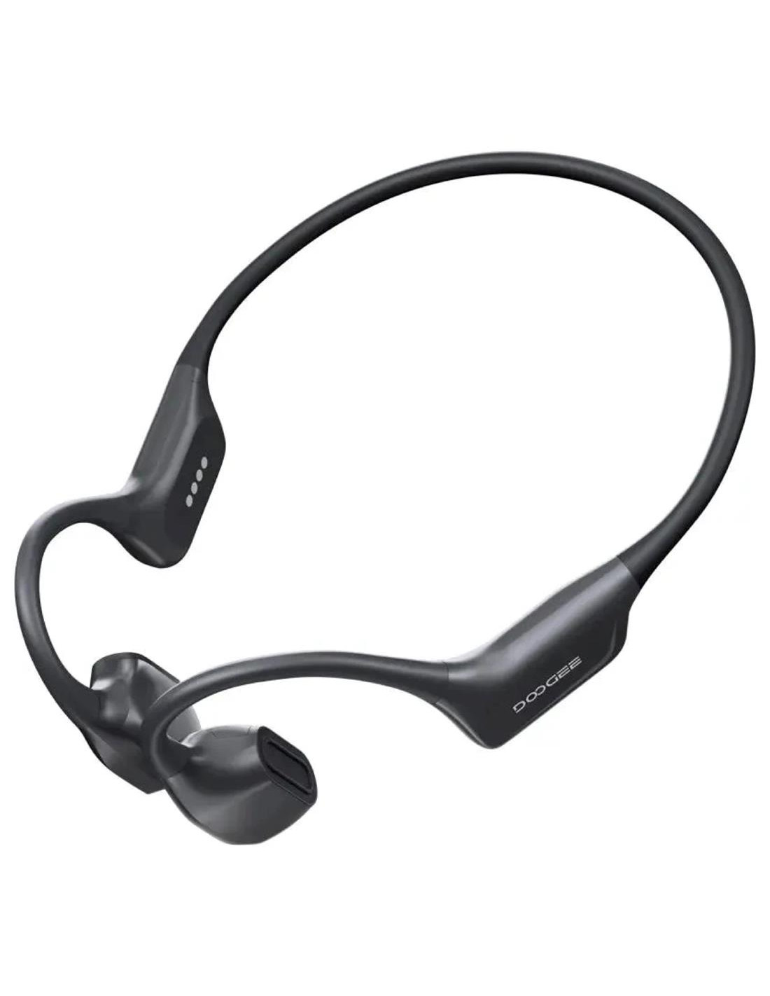 Doogee BoneAir Swim Auricular de Conducción Osea y Aerea BT y MP3 para Nadar Gris Oscuro