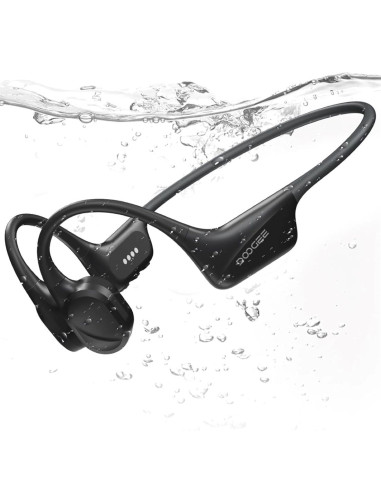 Doogee BoneBeat Swim Auricular de Conducción Osea BT y MP3 para Nadar Gris Oscuro