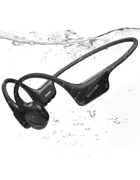 Doogee BoneBeat Swim Auricular de Conducción Osea BT y MP3 para Nadar Gris Oscuro