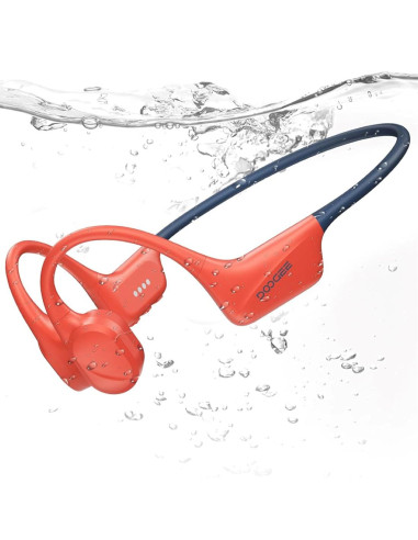 Doogee BoneBeat Swim Auricular de Conducción Osea BT y MP3 para Nadar Naranja