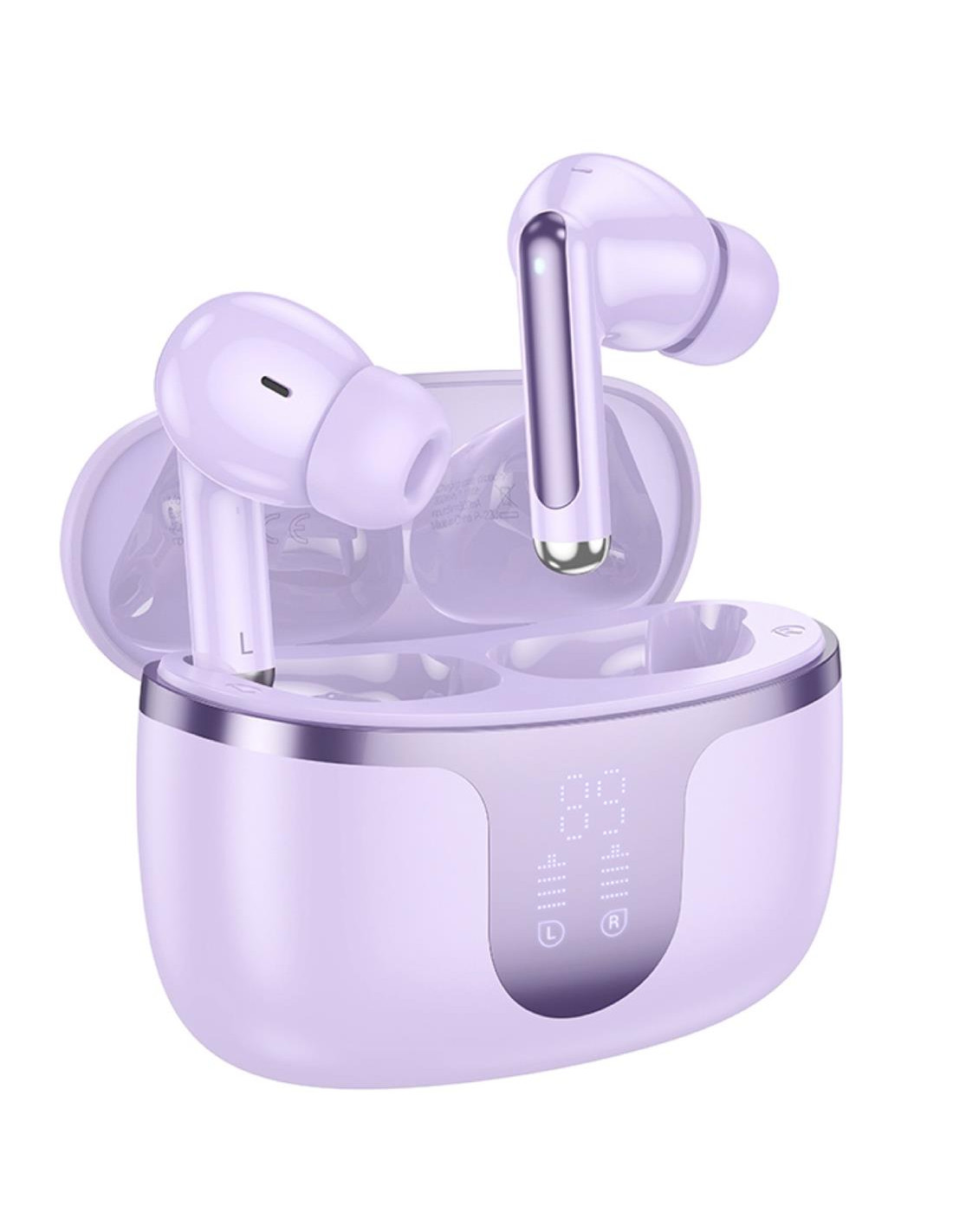 Hoco EQ10 Plus Auricular Inalámbrico con Cancelación de Ruido Activa Púrpura