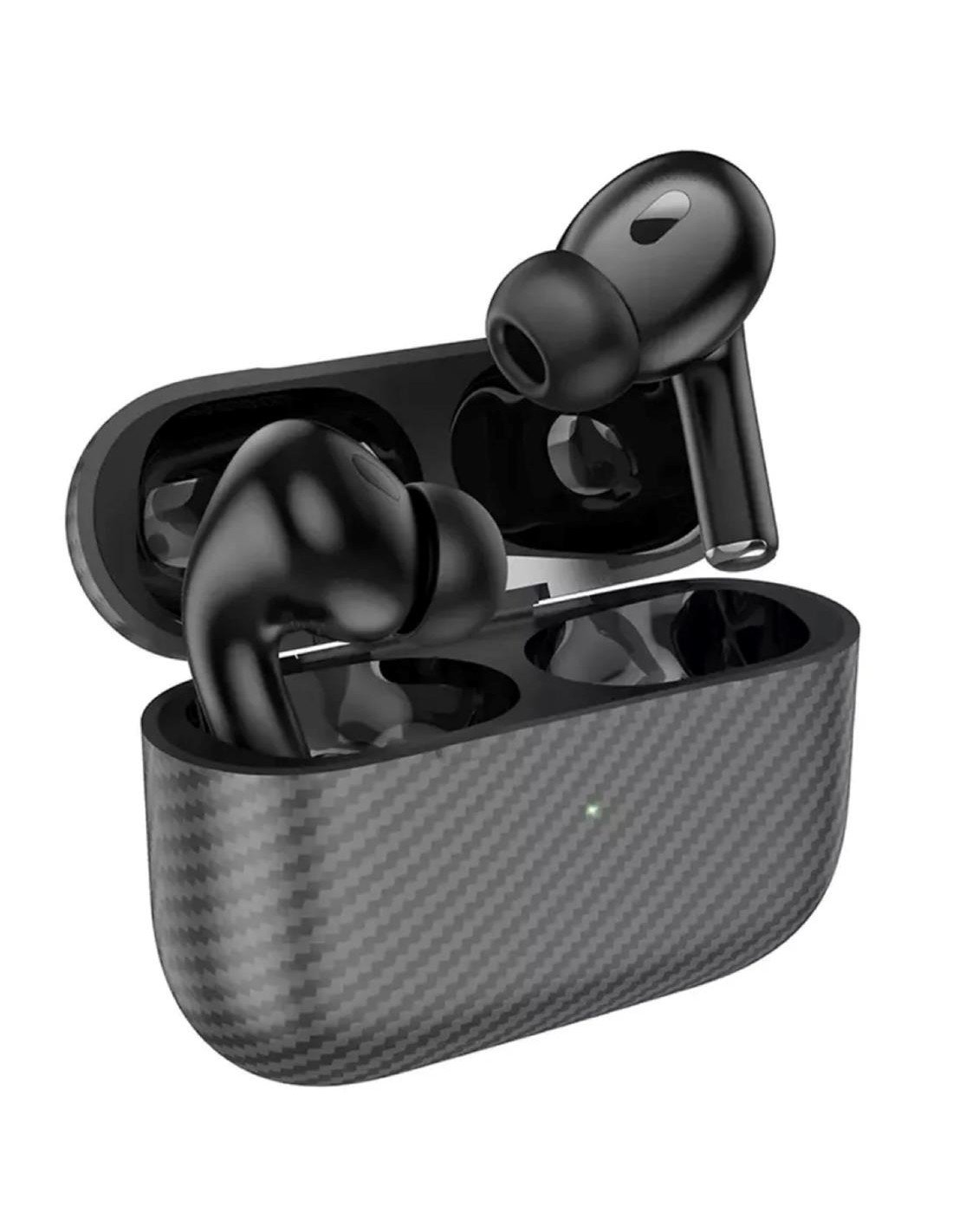 Hoco EW47 Plus True Auricular Inalámbrico Diseño Carbono Negro