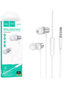 Hoco M110 Auriculares con Micrófono y Clavija 3.5mm Silver