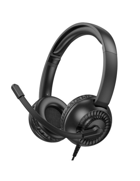Hoco W112 Auricular para Teletrabajo y Videollamadas Negro