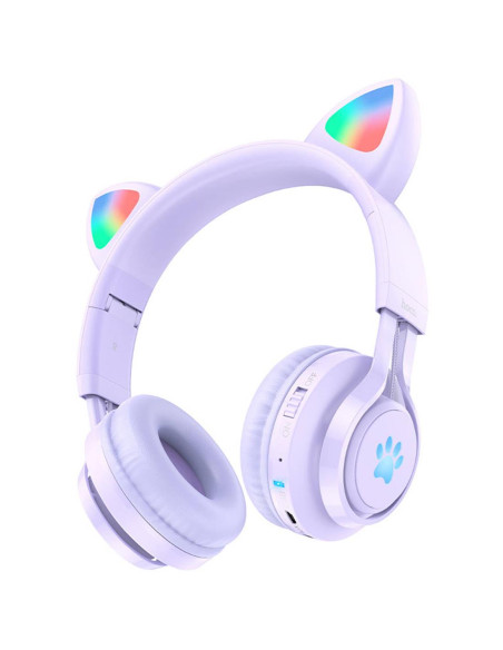 Hoco W39 Auricular Bluetooth para Niños Púrpura