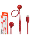 JBL Tune 305C Auricular USB-C con micrófono Rojo