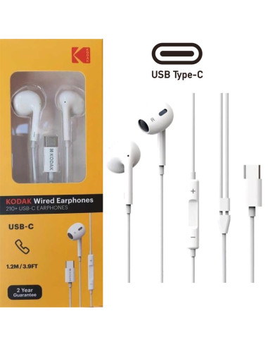 Kodak Auriculares con cable USB-C Digital