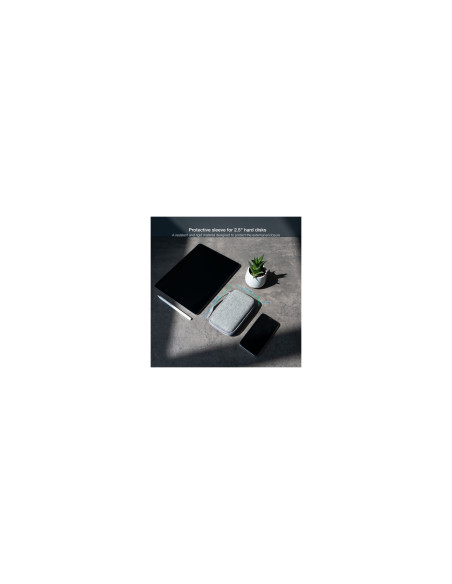 TooQ Estuche Protector para Caja Externa de 2.5”, Gris