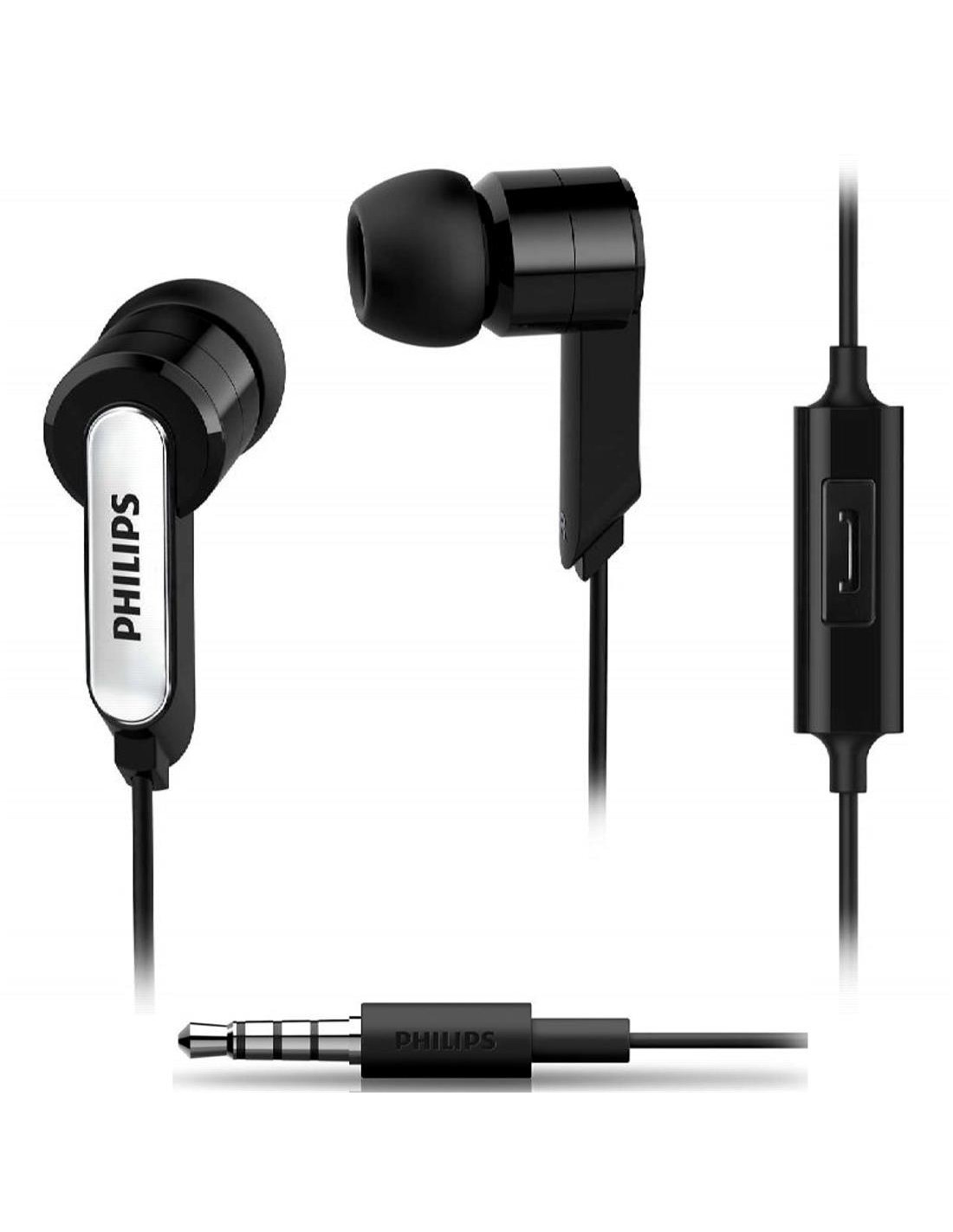 Philips HE1405BK Auricular con Micrófono Negro