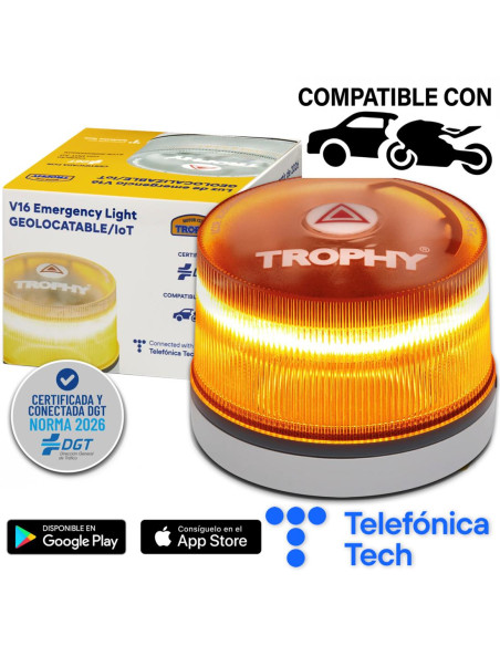 Trophy Baliza V16 IoT Conectada y Homologada para 2026