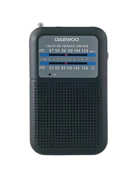 Daewoo DW1008BK Radio Portátil AM/FM Negro