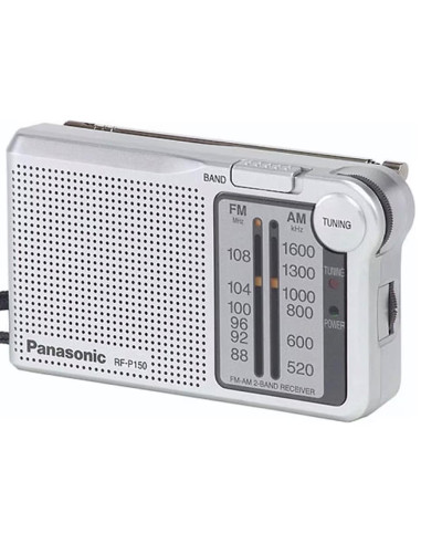 Panasonic RF-P150D Radio Portátil AM/FM Pilas Plata