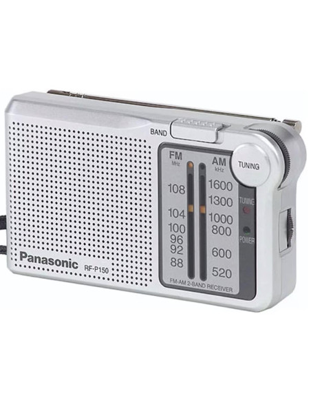 Panasonic RF-P150D Radio Portátil AM/FM Pilas Plata
