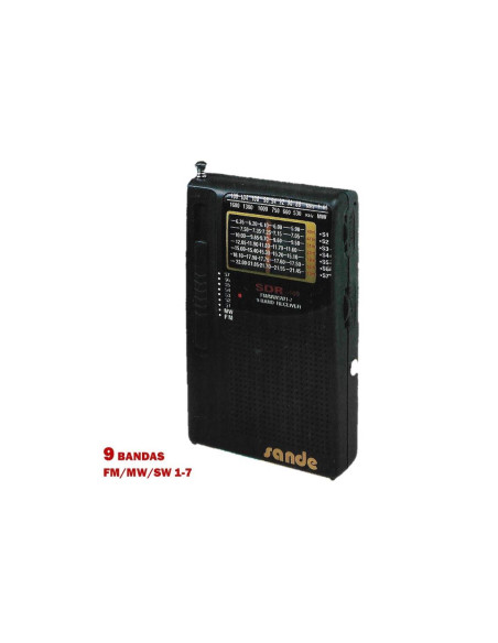 SANDE 109 SDR RADIO 9 BANDAS AM/FM