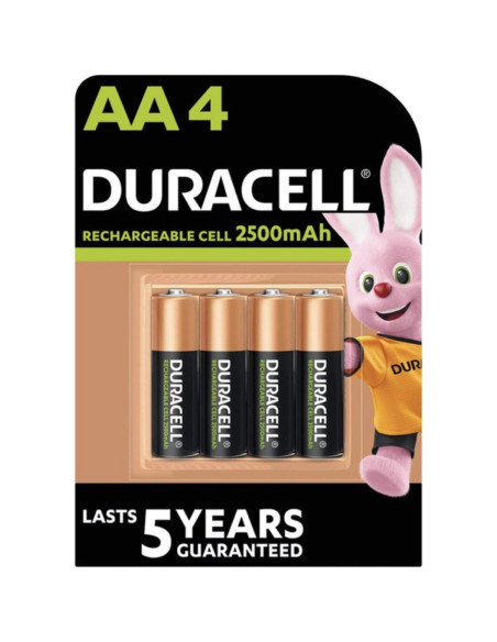 Duracell 4xAA Batería recargable AA