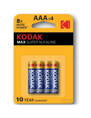 KODAK LR-03 AAA MAX ALKALINA 4 UNDS (30952812)