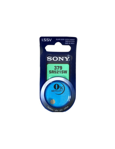 Sony SR521SW Batería de un solo uso Óxido de plata